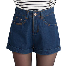New 2016 Women's Shorts Summer High Waist Denim Shorts Women Plus Size Loose Female Short Jeans