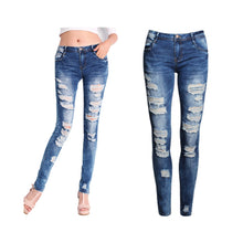 Skinny Jeans Women 2016 New Summer Style Women Jeans Fashion Holes Denim Harem Pants Ripped Jeans Woman