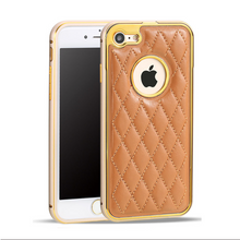 Grid Leather Case for iPhone 7 / Plus