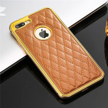 Grid Leather Case for iPhone 7 / Plus