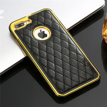 Grid Leather Case for iPhone 7 / Plus