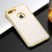 Grid Leather Case for iPhone 7 / Plus