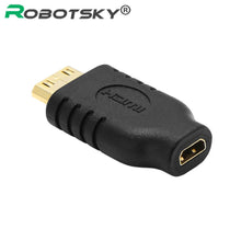 1080P HDMI 1.4 For HDTV Monitor Gold Plated Mini HDMI To Micro HDMI Adapter High Quality Male To Female Convert Extender Adapter