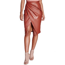 JECKSION Sexy Women High Waist Pencil Skirts 2016 Fashion Ladies Leather Skirt Bandage Bodycon Business Work Skirt  Y1