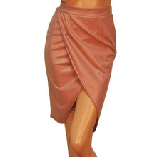 JECKSION Sexy Women High Waist Pencil Skirts 2016 Fashion Ladies Leather Skirt Bandage Bodycon Business Work Skirt  Y1