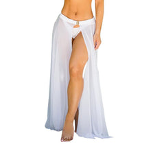 Maxi Skirt Women Sexy Split Cover Up Swimwear Sarong Wrap Pareo Skirt Black Red White Beachwear Sundress