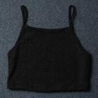 Spring Vest 2017 Fashion Women Knitwear Sleeveless Tops Shirt Casual Crop Tops T-Shirts#LSW