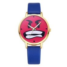 Women Watch Ladies Wristwatch relojes mujer montre femme 2017 Fashion Neutral Cute Expression Simple Leather Quartz Wrist Watch