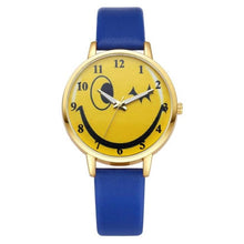 Reloj Mujer 2017 Watch Women Cute Expression PU Leather Wristwatch fashion quartz Wrist Watch Ladies watches montre femme #03