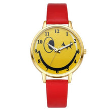 Reloj Mujer 2017 Watch Women Cute Expression PU Leather Wristwatch fashion quartz Wrist Watch Ladies watches montre femme #03