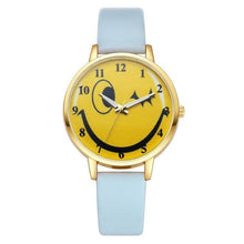 Reloj Mujer 2017 Watch Women Cute Expression PU Leather Wristwatch fashion quartz Wrist Watch Ladies watches montre femme #03