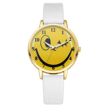 Reloj Mujer 2017 Watch Women Cute Expression PU Leather Wristwatch fashion quartz Wrist Watch Ladies watches montre femme #03