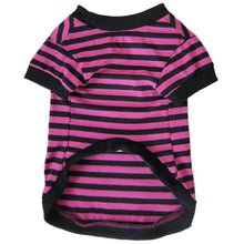 2016 Pet Dog T-shirt Vest Apparel Wear Dog Wide Stripes T-shirt Doggy Clothes Cotton Shirts roupa de cachorro