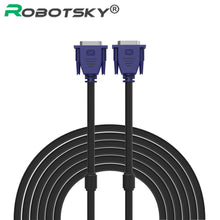1080p VGA Cable VGA Male To VGA Male Cabo 5m 15.5ft 3+5 Pin With Magnet Ring For Computer Laptop Projector Monitor Display Cable