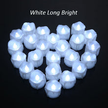 12 pcs LED Candles Flameless Electric Drop Tear White Tealight Bougies Candeles For Home Wedding Birthday Party Decor Vales Boda