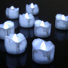 12 pcs LED Candles Flameless Electric Drop Tear White Tealight Bougies Candeles For Home Wedding Birthday Party Decor Vales Boda