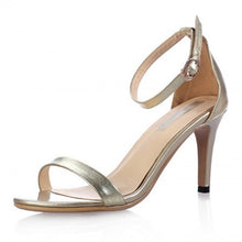 New 2017 Summer Vogue Gold Silver Women Classic Dancing High Heel Sandals Party Wedding Shoes for Ladies Office Work Thin Heels