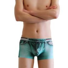 Men Cotton Spandex Shorts Jean Legging Boxer Briefs Sexy Underwear BK L