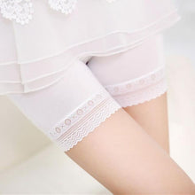 Women Lace Tiered Skirts Short Skirt Under Safety Pants Underwear shorts BK/L